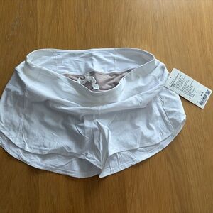 lululemon NWT speed up 4 in shorts